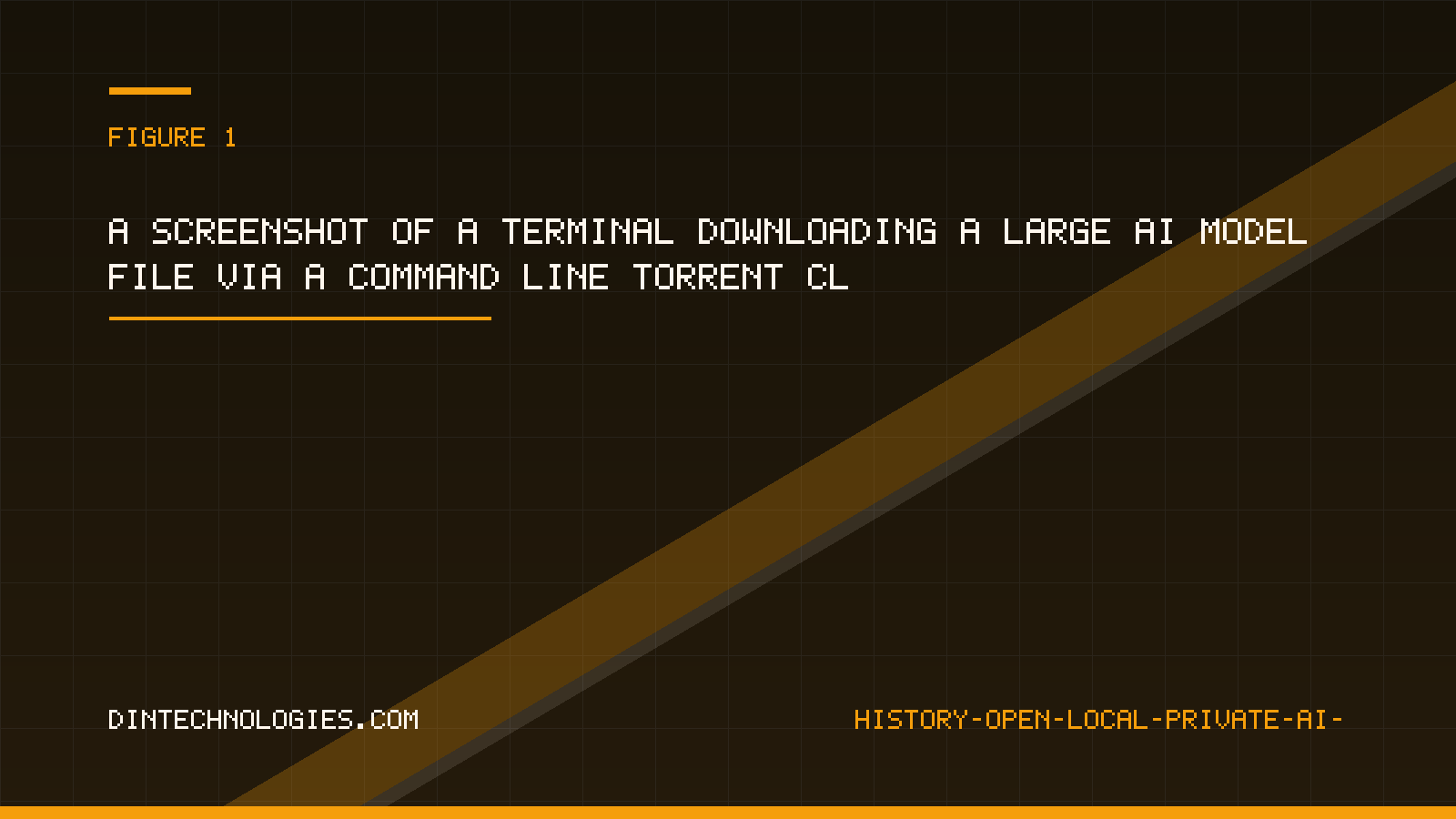 A screenshot of a terminal downloading a large AI model file via a command line torrent client