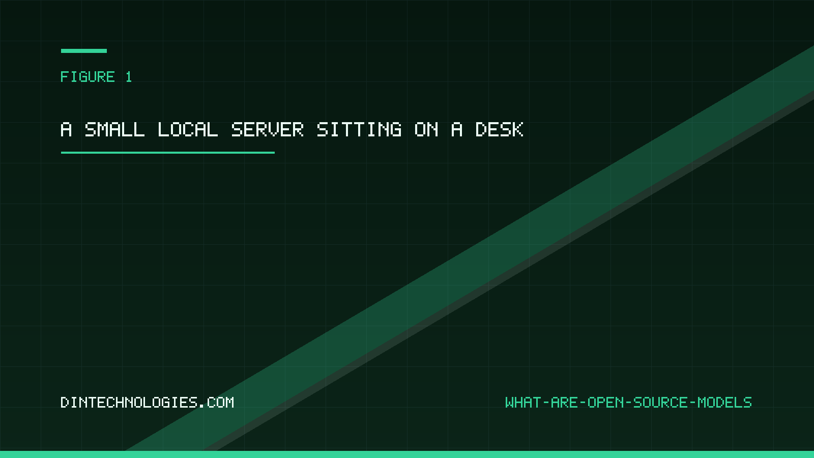 A small local server sitting on a desk
